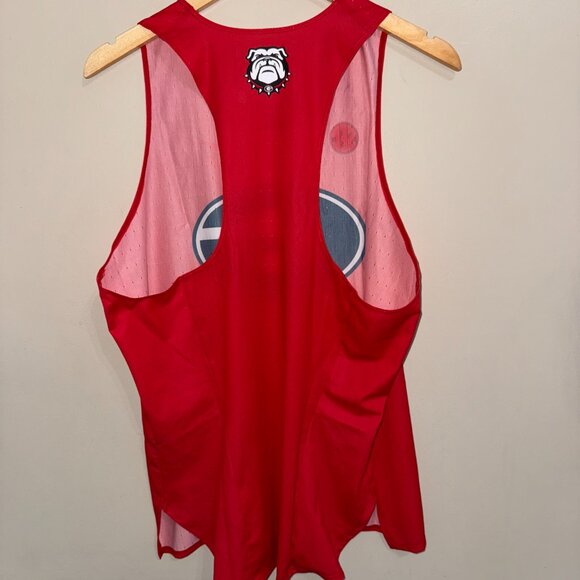 Nike Pro Elite Team Issue UGA Georgia Track Singlet Running SEC USA Men's L NEW - Picture 7 of 11